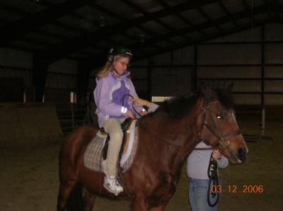Me riding Liz a long time ago!!!