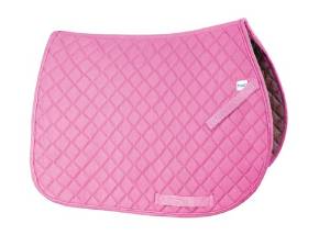 A picture of Perri's everyday saddle pad in pink.
