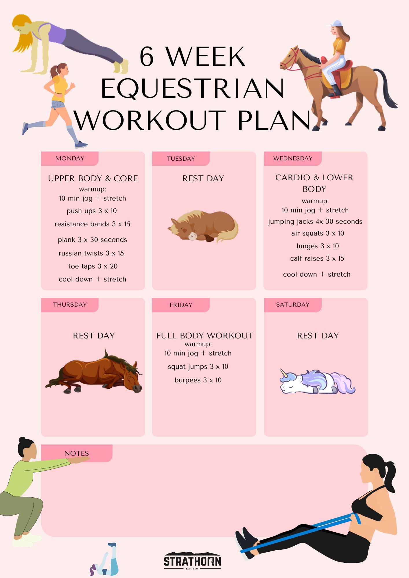 A 6 week fitness plan from Strathorn farm