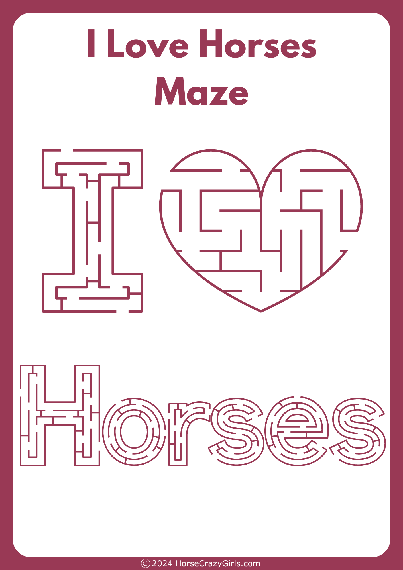 I_love_horses_maze