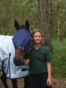 Me and banjo at feeding time!