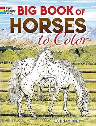 Big Book of Horses Coloring Book for older kids