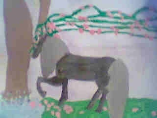 Brooke's horse painting