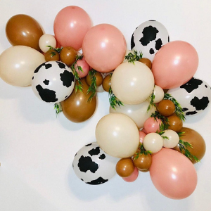 Cowgirl Balloon Garland for cowgirl horse themed party