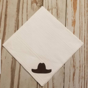 Handmade Cowgirl Napkins for cowgirl themed horse party