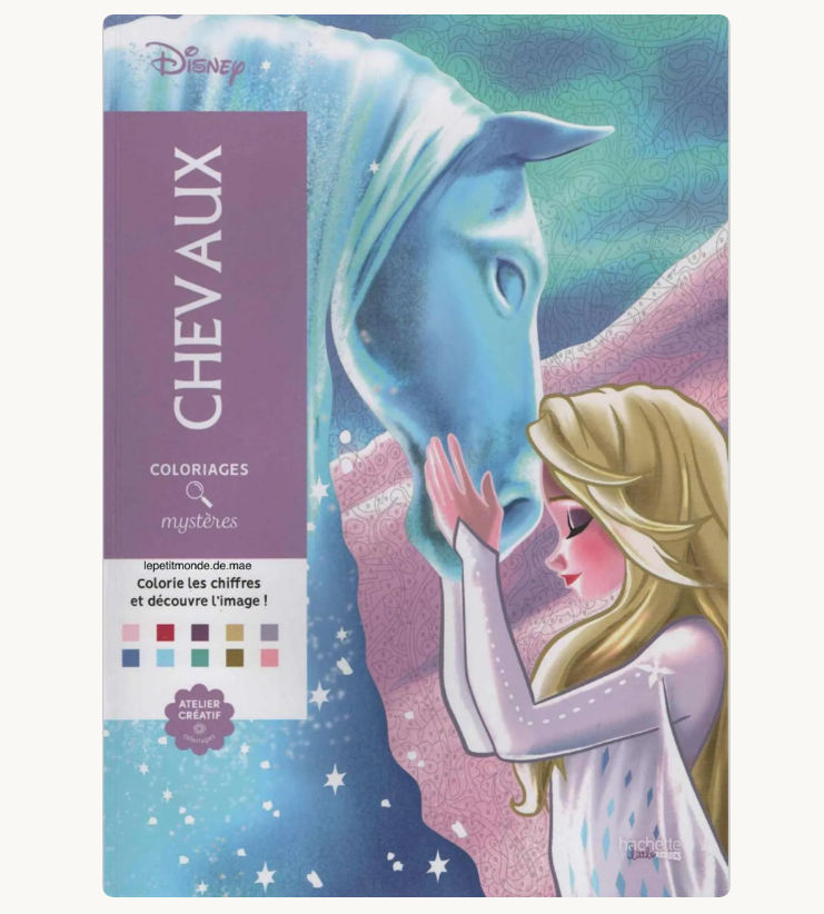 Disney Elsa and Horses Mystery Coloring Book from DemirColoring on Etsy