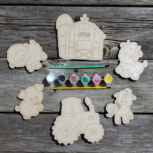 Paint Your Own Farm Kit for farm themed horse party