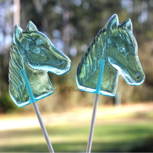 8 Large Lollipops Horse Party Favors for horse birthday parties