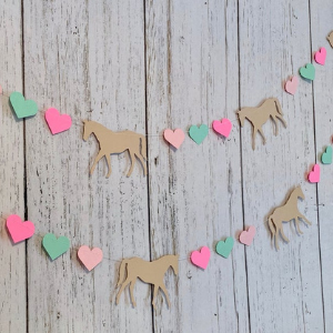 Pony Garland for girl horse themed horse party