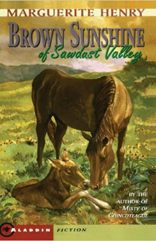 Brown Sunshine of Sawdust Valley by Marguerite Henry book cover.