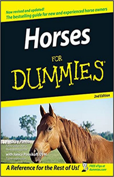 Horses for Dummies by Audrey Pavia book cover