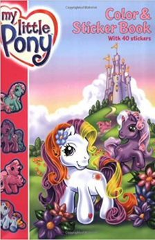My Little Pony Color & Sticker Book by Ann Marie Capalija book cover
