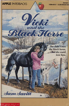 Vicki and the Black Horse by Sam Savitt book cover
