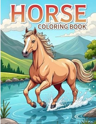 Horse Coloring Book on Amazon