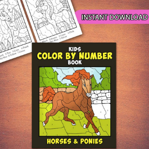 Best Value 30 Horses Color by Number Coloring Pages