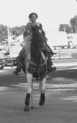 Me and my barrel and pole horse.