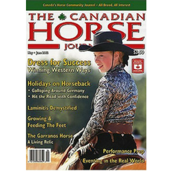 A picture of the Canadian Horse Journal magazine cover.