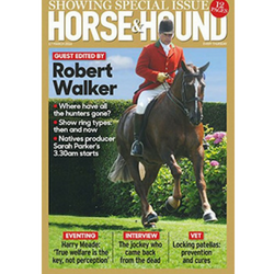 A picture of the Horse & Hound magazine cover.