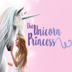 An image of the horse riding game, The Unicorn Princess.