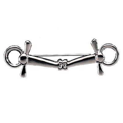 Exselle Platinum Plated Full Cheek Snaffle Stock Pin