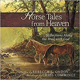 The cover of the book Horse Tales from Heaven: Reflections Along the Trail With God gift edition.