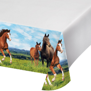 Horse Theme Party Table Cover for wild horses themed horse party