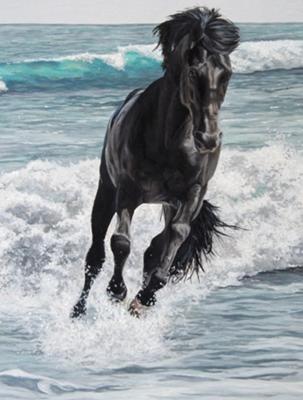 horse by the sea