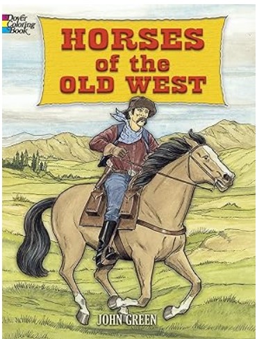Horses of the Wild West Coloring Book on Amazon