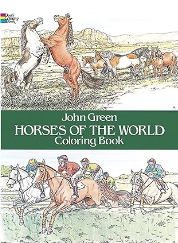 Horses of the World Coloring Book on Amazon