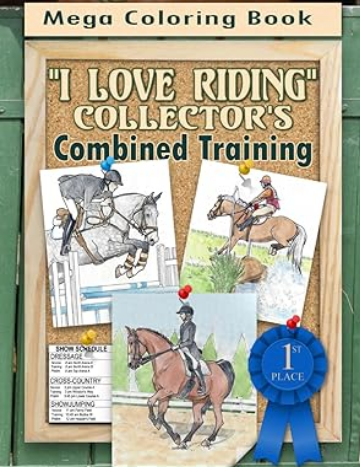 I Love Riding coloring book bundle on Amazon