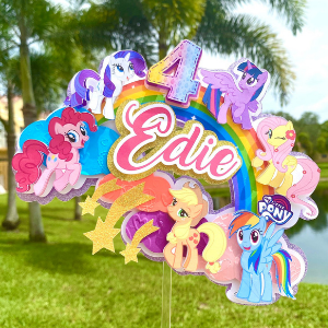 Cake Topper for My Little Pony themed horse party
