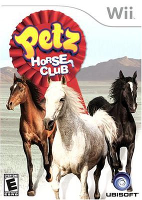 The cover of the Wii horse game Petz: Horse Club. 