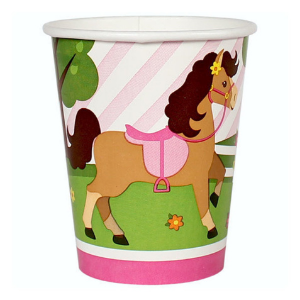 Playful Pony Cups for pony themed horse party