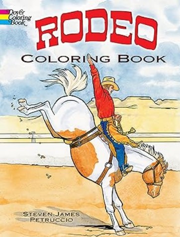 Rodeo coloring book for kids on Amazon