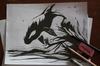Whale Drawing 
