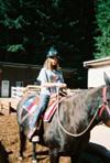 me on a horse named cherry my fav horse at a camp i went 2