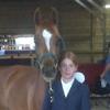 Monti and Me getting ready at a show