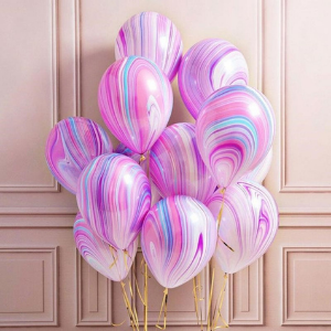 Marble Balloons for unicorn themed horse party