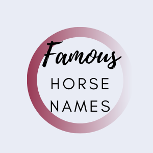 Graphic that says famous horse names.