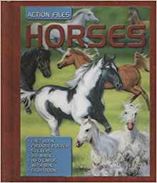 The cover of the activity book Action Files: Horses.
