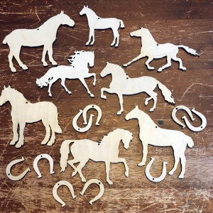 DIY Horse Ornament Kit for cowgirl horse themed party