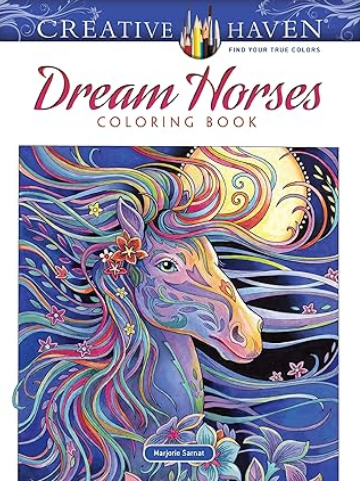 Creative Haven Dream Horses coloring book