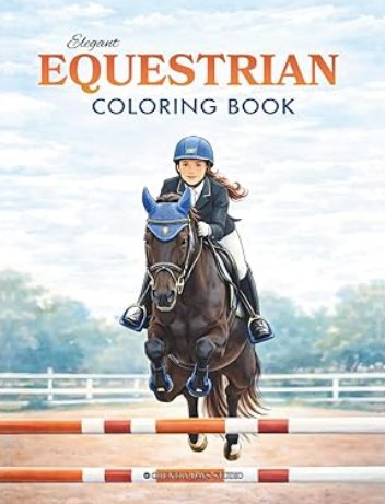 Elegant Equestrian Coloring Book on Amazon