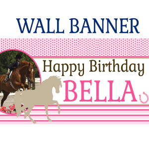 Horse Party Birthday Banner for horse birthday parties