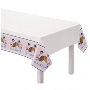 Saddle Up! Horse Plastic Table Cover for girl horse themed horse party
