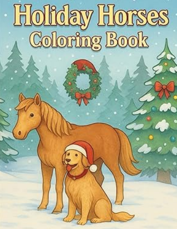 Holiday Horses Coloring Book preview