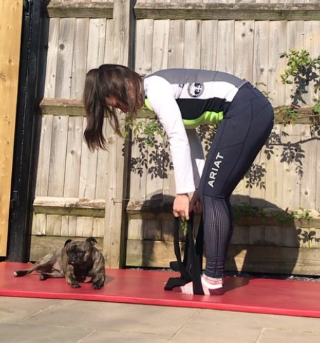 Image from Horse and Hound of woman exercising