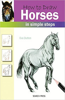 How to Draw Horses in Simple Steps by Eva Dutton book cover