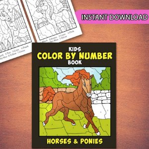 Best Value 30 Horses Color by Number Coloring Pages