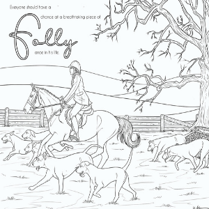 Folly and Friends Horse Coloring Book for Teens and Young Adults
